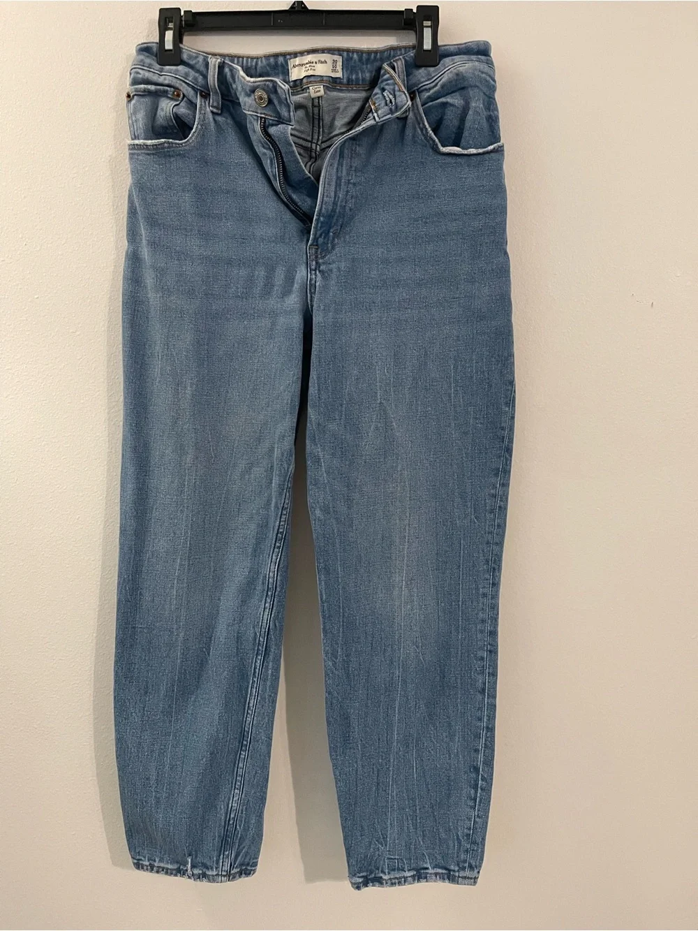 Abercrombie & Fitch Light Blue Wide-Leg Jeans